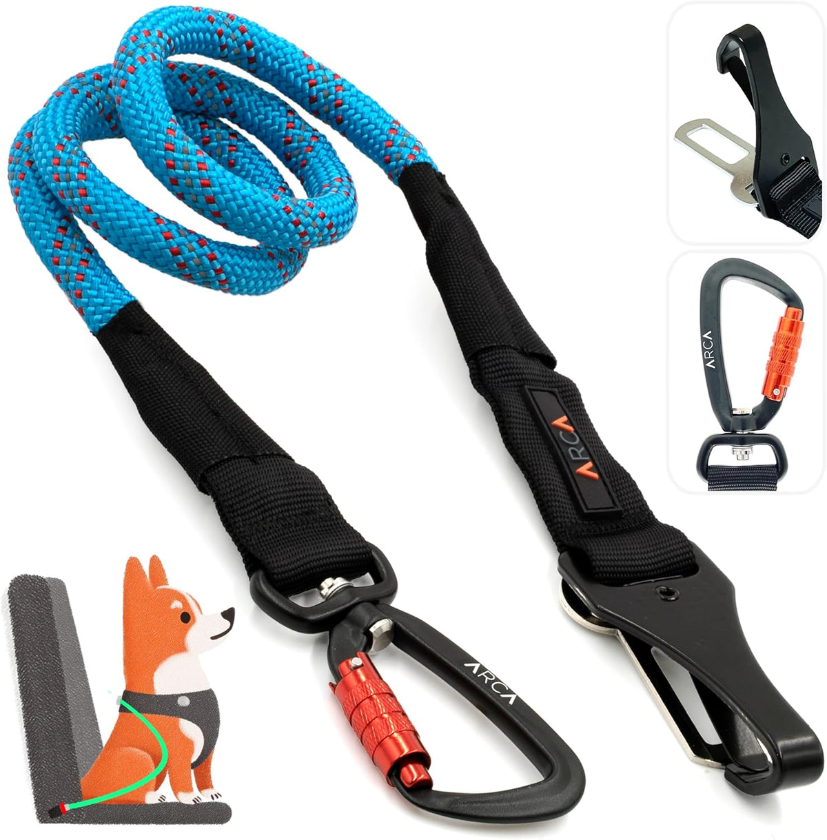 Arca Pet safety restraint for dogs of all sizes in car