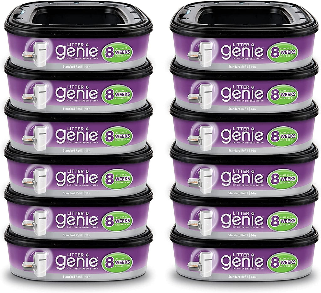 Litter Genie Refill Bags | Jumbo 6-Pack 168 total ft | Up to 24 months of supply in 6 cartridges | Ultimate Odor Control Cat Litter Bags - Image 10