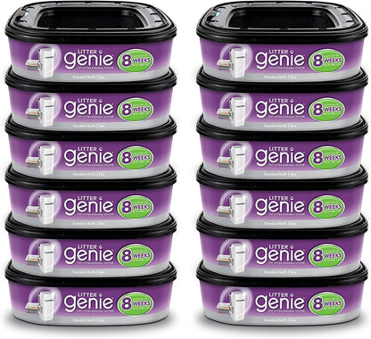 Litter Genie Refill Bags | Jumbo 6-Pack 168 total ft | Up to 24 months of supply in 6 cartridges | Ultimate Odor Control Cat Litter Bags - Image 10