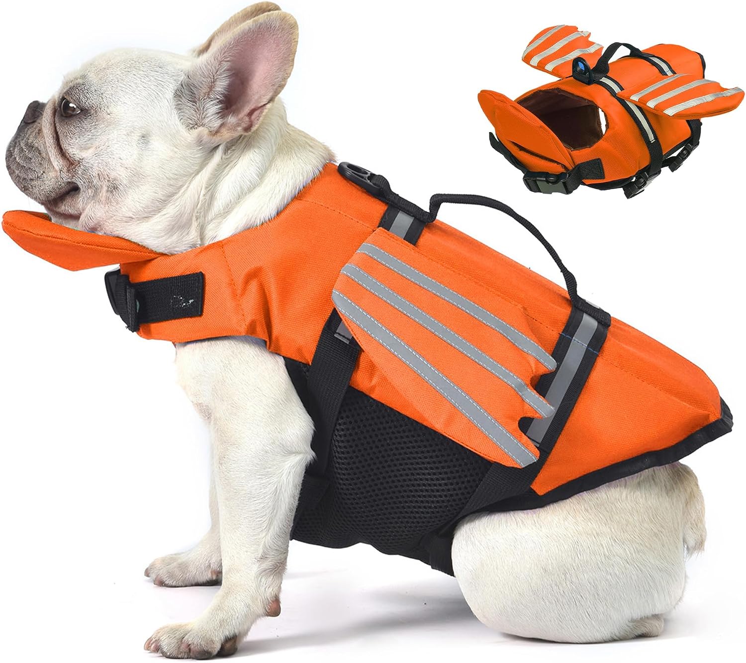 Petglad Dog Life Jacket, Cute Wings Adjustable Dog Life Vest with Chin Float and Handle for Swimming Boating Reflective High Buoyancy Swim Float Vest for Small Medium Large Dogs (Pink, M) - Image 13
