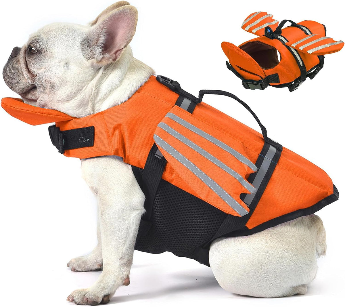 Petglad Dog Life Jacket, Cute Wings Adjustable Dog Life Vest with Chin Float and Handle for Swimming Boating Reflective High Buoyancy Swim Float Vest for Small Medium Large Dogs (Pink, M) - Image 13