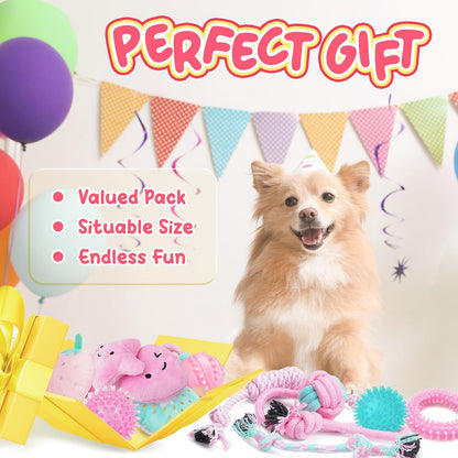 XIUGOAL puppy dental care chew toys and treat ball for mental stimulation