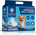 American Kennel Club Male Dog Wrap, Disposable Diapers with Wetness Indicator, Medium, 50 Count - Image 12