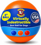 Doggie Dooley Virtually Indestructible Dog Ball - 10 Inch Hard Plastic Interactive Dog Toy for Large Breeds Over 45+ lbs - Built for Herding & Push Play - Floats in Water, Made in USA - Red - Image 9