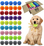Magicorange Dog Tennis Balls, 20 Pack 2.5 inch Floatable Squeaky Tennis Balls for Fetch Exercise, Natural Rubber Squeaky Dog Balls Training Safe (Multicolor) - Image 12