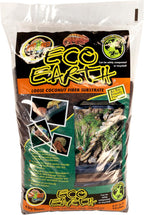 Zoo Med Eco Earth loose coconut fiber texture and material close up