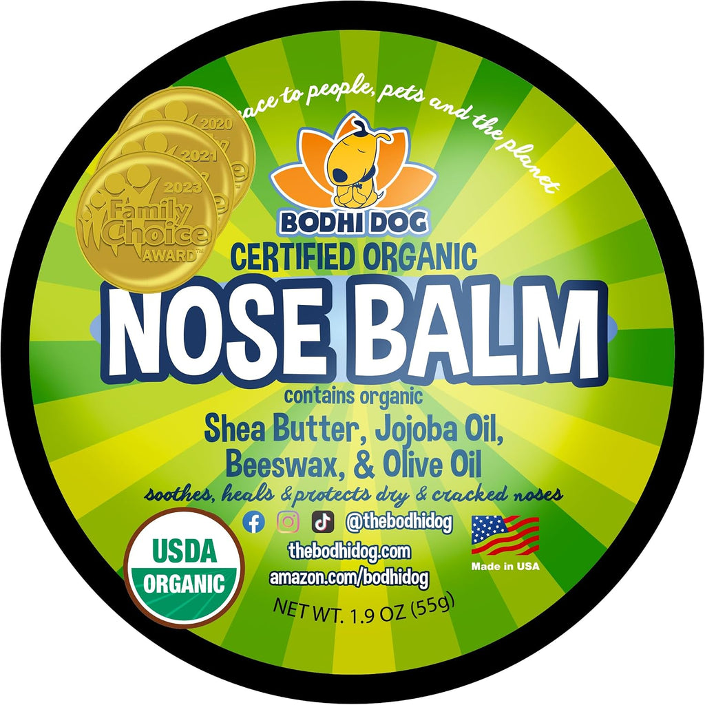 Bodhi Dog Paw Balm packaging showing USDA organic certification