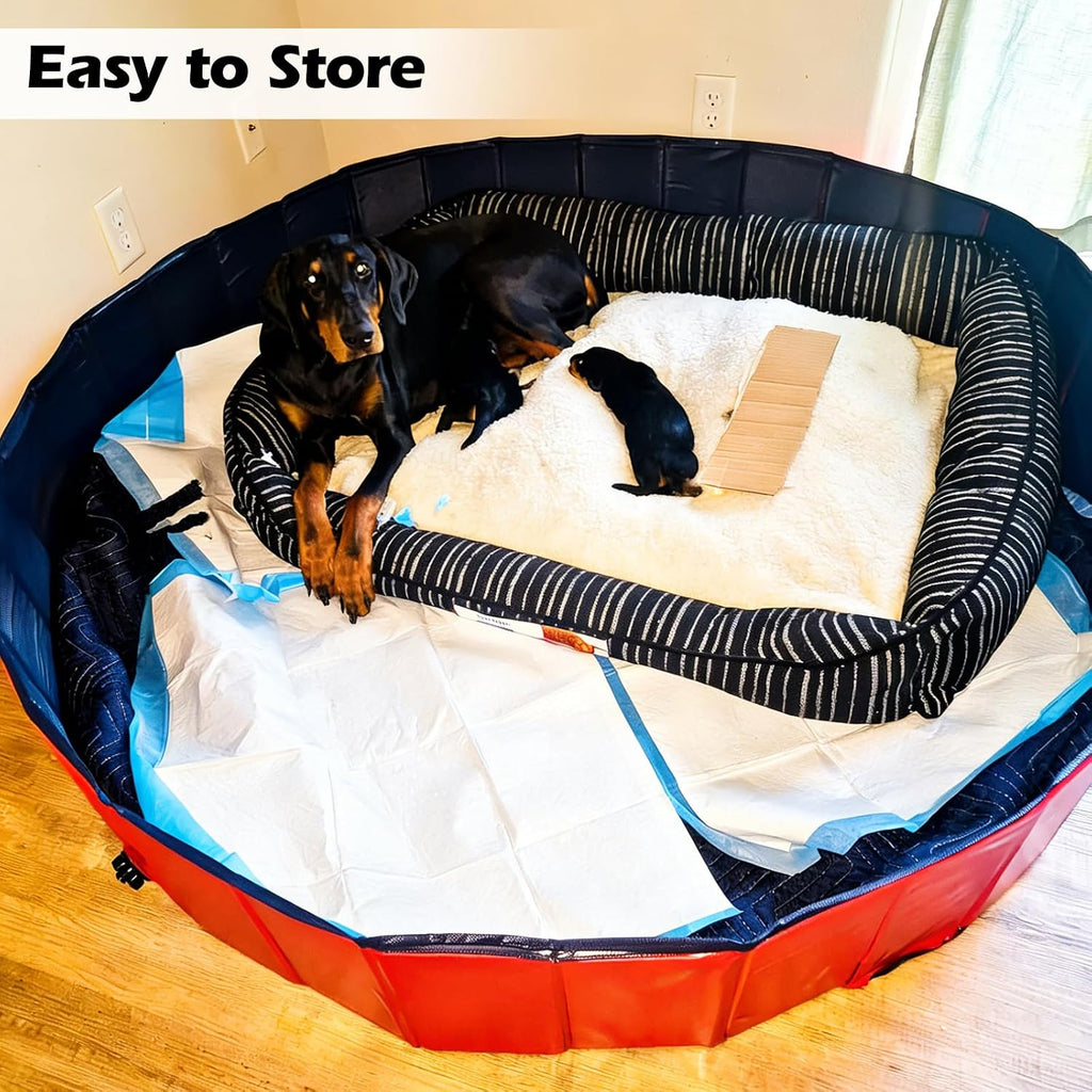 Artilife Dog Birth Supplies showing thick durable PVC and MDF panels close up