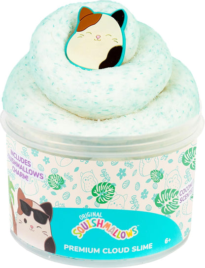 Squishmallows Premium Cloud Slime Cam the Cat front view jar
