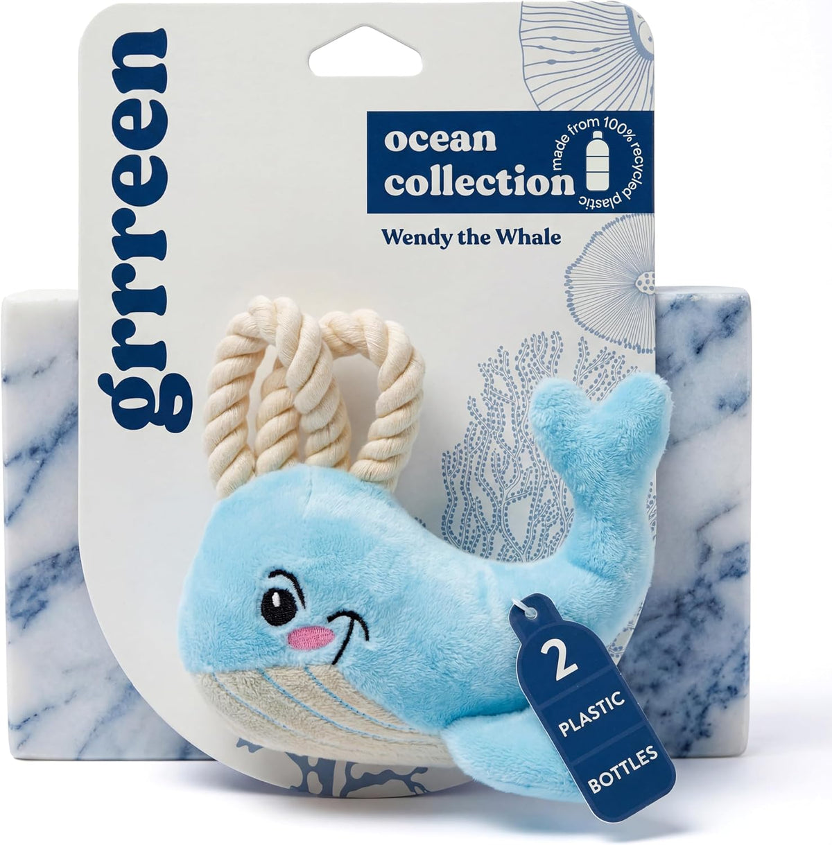 Ocean Collection Dog Toys | Jumbo Sized Mandi The Mahi Mahi | Cute, Durable, & Sustainable Plush Chew Toys for Dogs 50 lbs & up | Eco Friendly & 100% Recycled Materials - Image 10