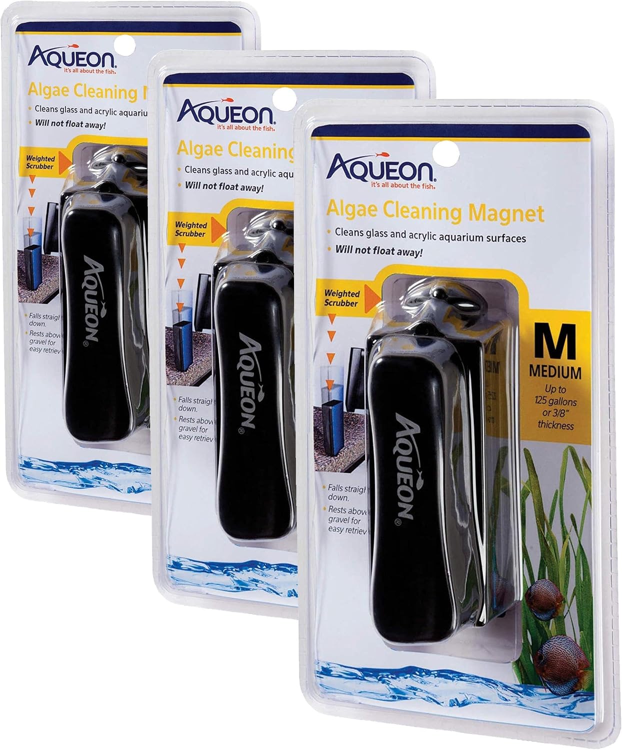Aqueon Aquarium Algae Scraper, Fish Tank Magnetic Glass Cleaner for Glass/Acrylic, Small - Image 12