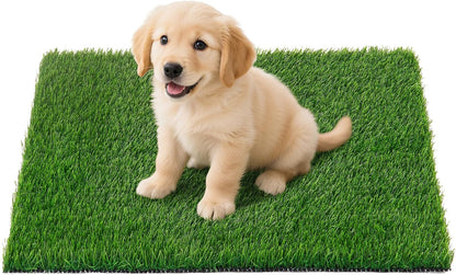 Artificial Pee Grass Pad for Dogs, Fake Grass Replacement Pads for Dog Potty Tray Training Pet Turf, Indoor and Outdoor Mat- 2 Packs (14" x 18") - Image 10