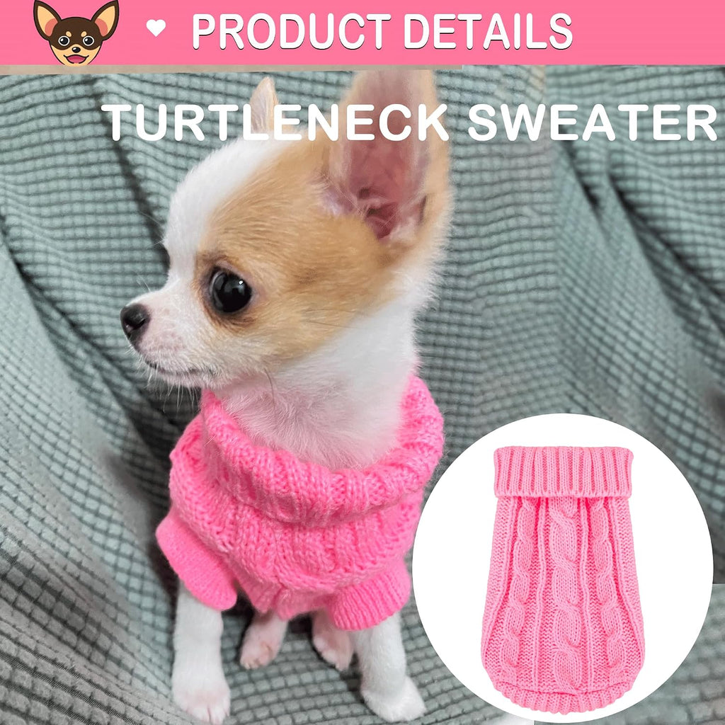 Close up view of the premium high density acrylic yarn texture on the dog sweater