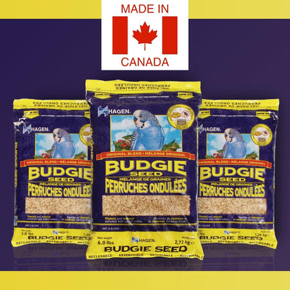Hagen budgie staple seed bag size comparison