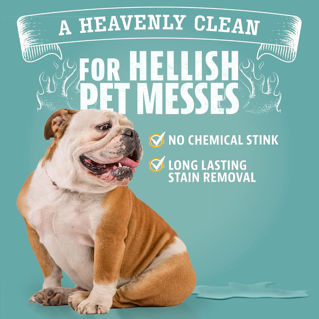 Natural orange peel extract pet cleaner jug packaging overview