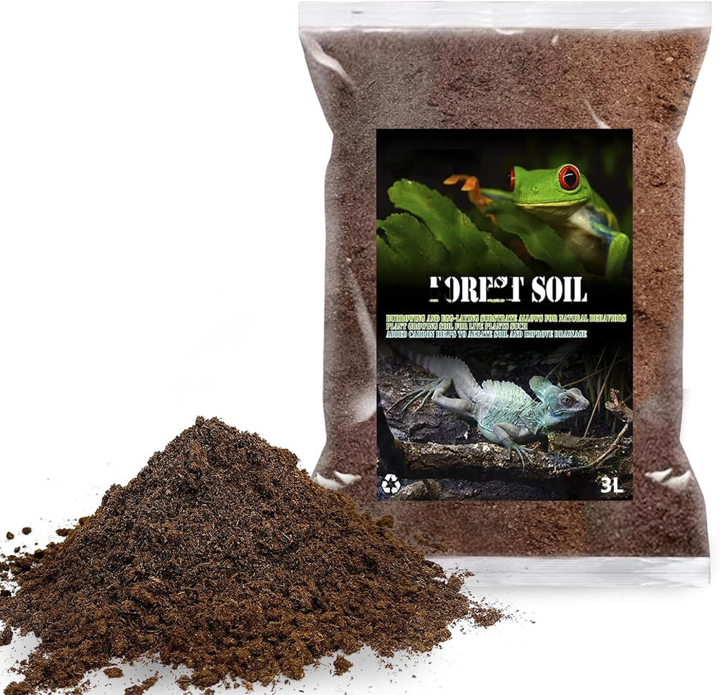 BNOSDM Reptile Soil Substrate Fluffy Small-Strand Reptile Substrate and Snake Bedding Clean Natural Terrarium Bedding for Lizards Snakes Tortoises Tarantulas - Image 10