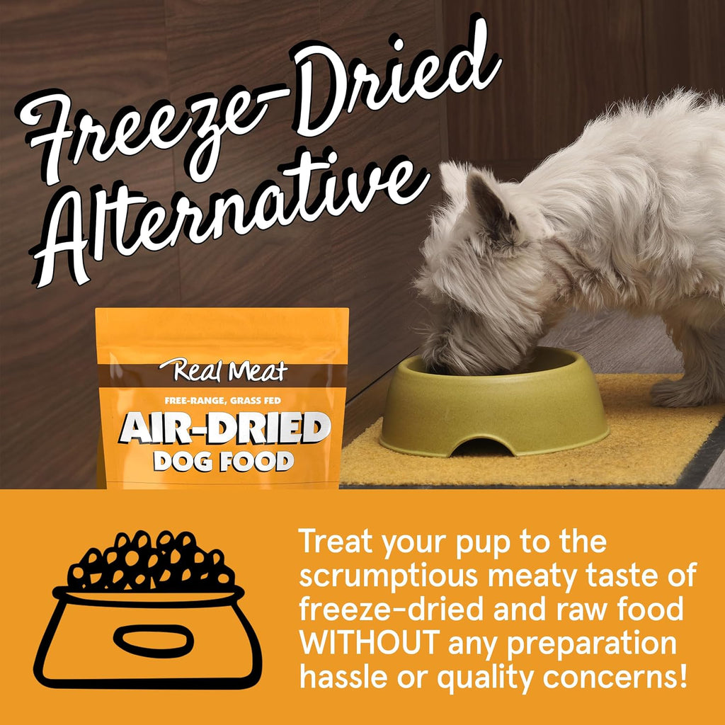 Real Meat TRMC natural dog food pellet style kibble alternative close up