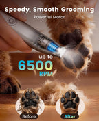 Compact ultra quiet dog clipper kit for professional home pet care.