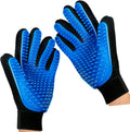 Mr. Peanut's Pet Grooming Glove front view showing 259 blue soft silicone pins.