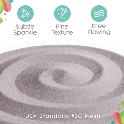 Non-clumping fine colored sand pour demonstration