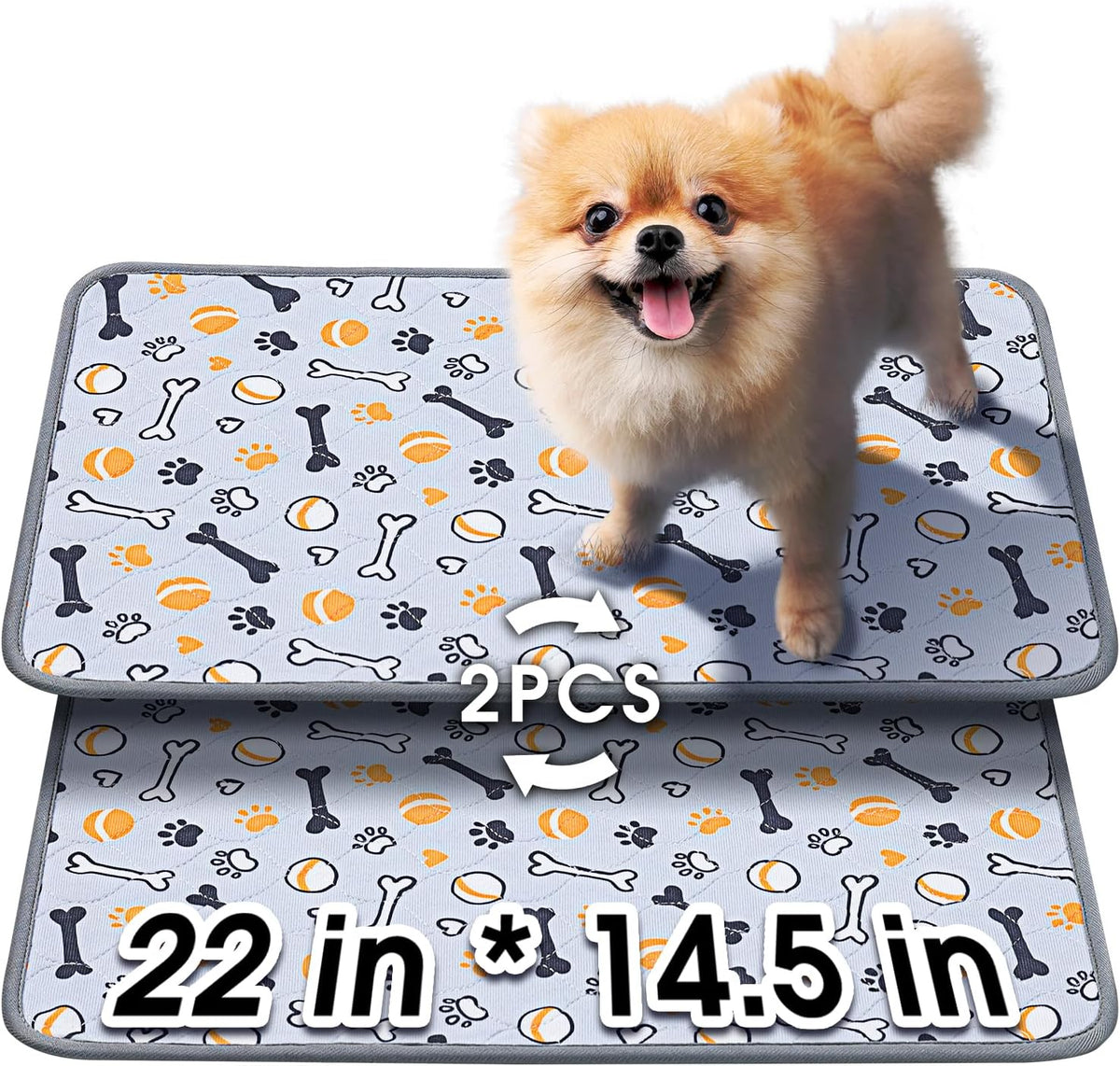 Hompet Dog Grass Pad with Tray Large, 41"x27", 2 Reusable Artificial Turf for Dogs Potty, Waterproof Non-Slip Washable Pee Pads, Quickly Absorbency Portable Dog Litter Box for Indoor/Outdoor Use - Image 11