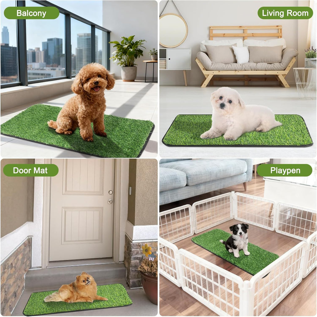 Cleaning process of reusable pet turf with water