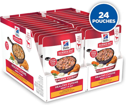 Premium adult dog wet food chicken recipe healthy cuisine ingredients view