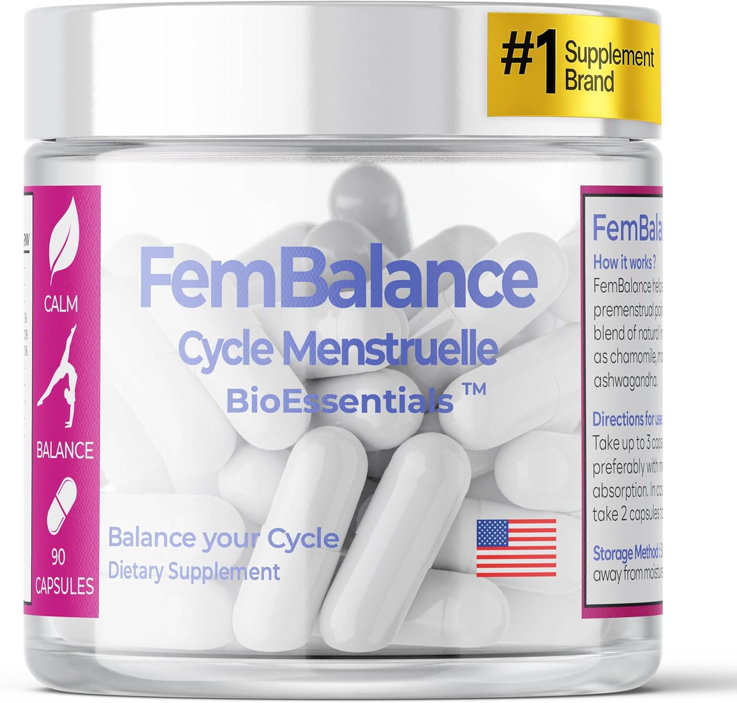 BioEssentials FemBalance hormone support supplement bottle front view