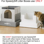 SpeedySift 35 inches by 31 inches litter box refill packs layout