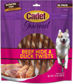 Cadet Gourmet 5-Inch Beef Hide Twist Chew Sticks, Long-Lasting and Natural Rawhide Chews for Dogs, Inspected & Tested in USA, Chicken Flavor, 50 Count - Image 14