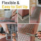 Petfolio scat mat set with included garden staples and zip ties