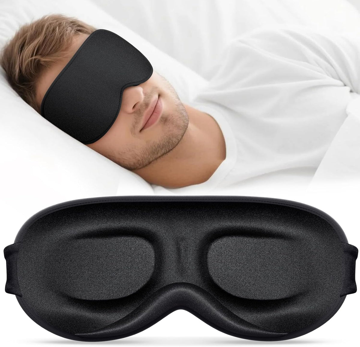 Vynix 3D blackout sleep mask front view