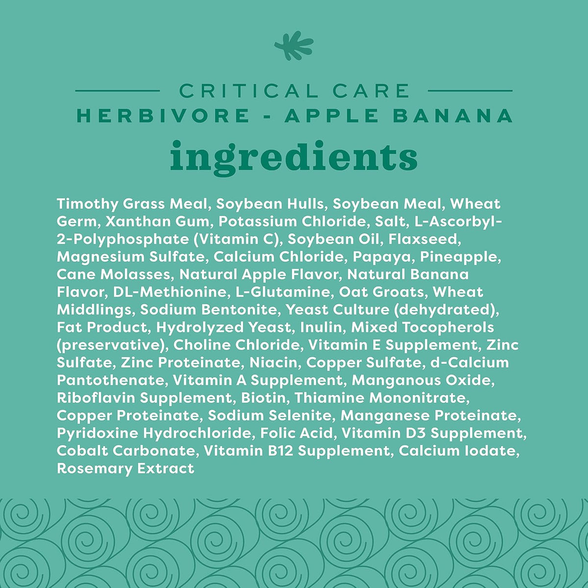 Close up of apple and banana flavor pet supplement powder texture