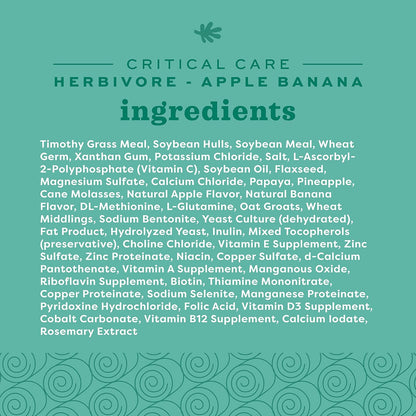 Oxbow Critical Care Herbivore, Emergency Guinea Pig Food, Rabbit Food for Recovery, Natural Apple Banana Flavor, Critical Care for Guinea Pig Emergency Kit, Made in USA, 141 Grams - Image 5