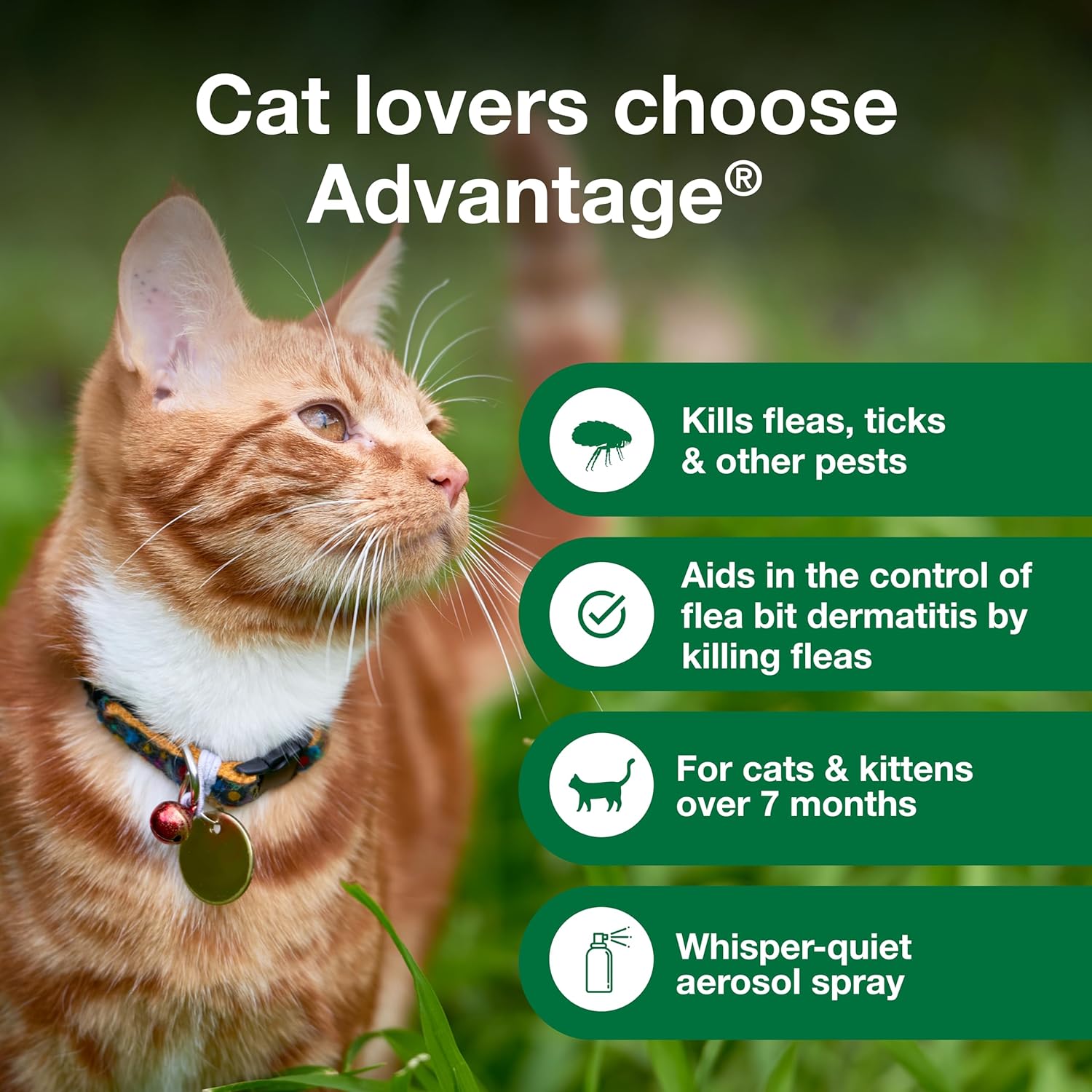 Advantage cat flea and tick treatment 8 fluid ounce bottle