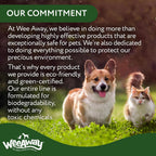Wee Away X2 non toxic pet stain remover bottle back label ingredients