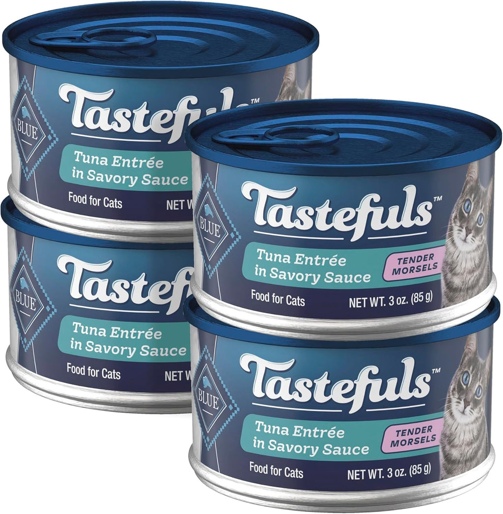 Blue Buffalo Tastefuls Tuna Entree wet cat food front view