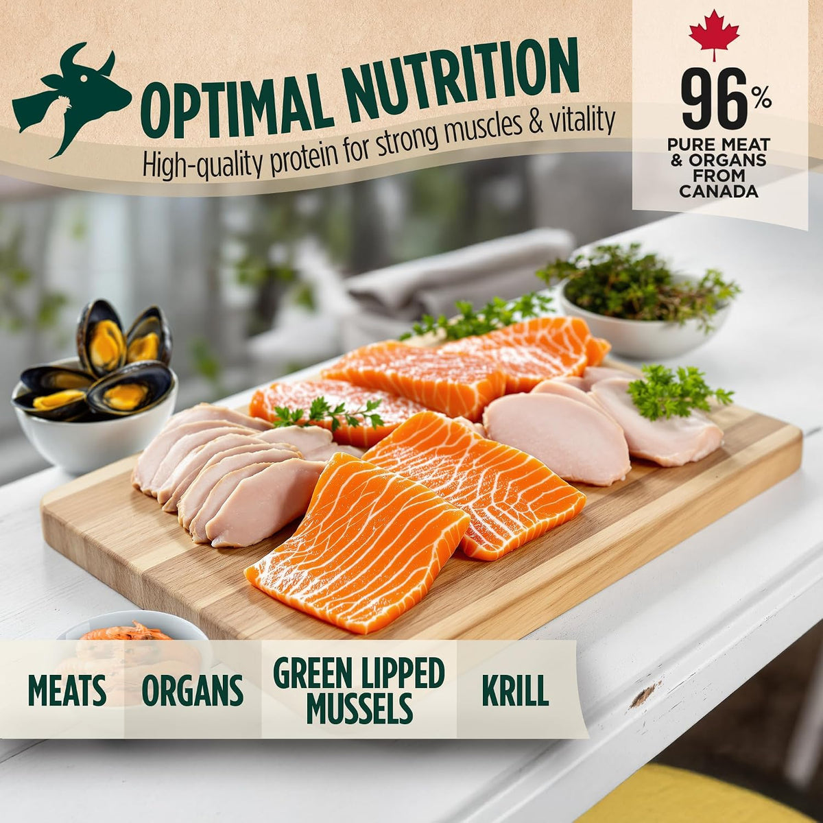 High-protein grain-free chicken cat food bag 14.1 ounce