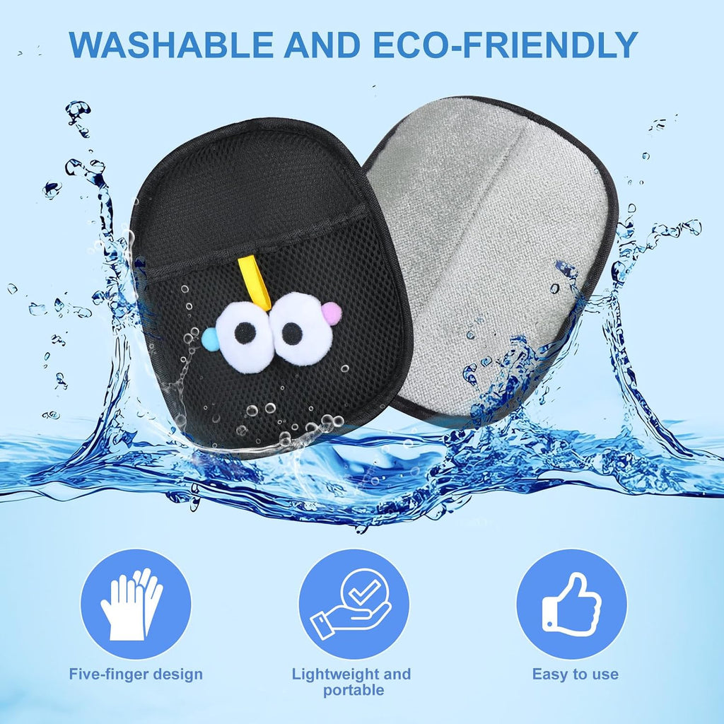 Zqjkle cat hair removal glove with rubber tips