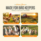 Aevezom Naturals Armor Chicken Dewormer Powder back panel label