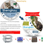 ShengKou cat flea collar packaging showing plant-based ingredients