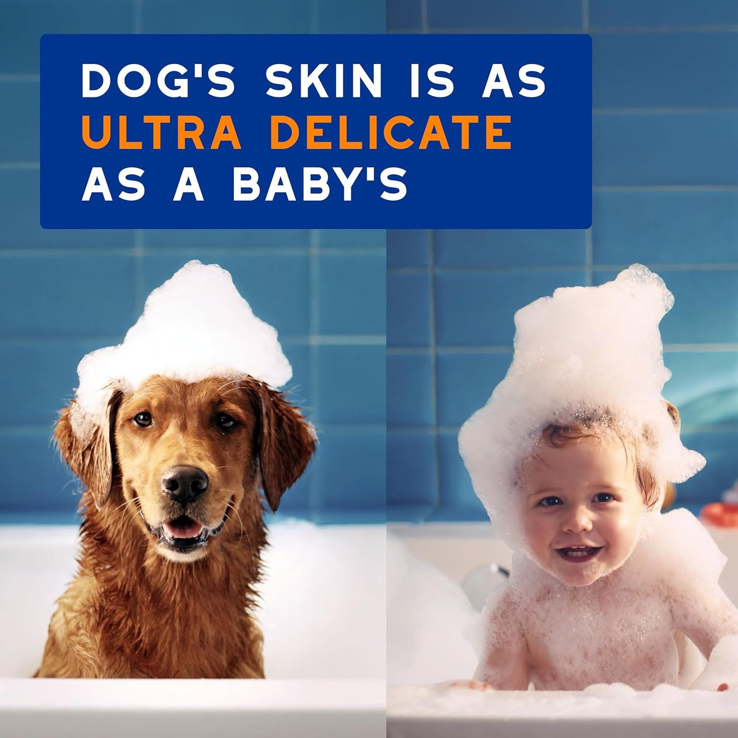 Close up of Douxo sweet almond protein dog shampoo texture