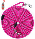 Long Dog Leash for Training 10FT/16FT/20FT/30FT/50FT/100FT, Reflective Tie Out, Heavy Duty Dog Lead for Large, Medium & Small Dogs - Outside Walking, Playing, Camping, Yard - Image 15