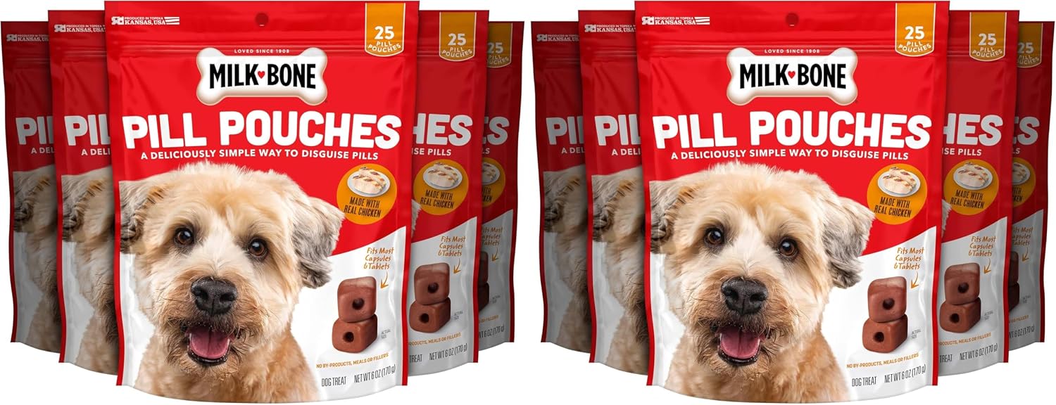 Milk-Bone Pill Pouches Dog Treats, Hickory Smoked Bacon Flavor, 30 Count Bag - Image 12