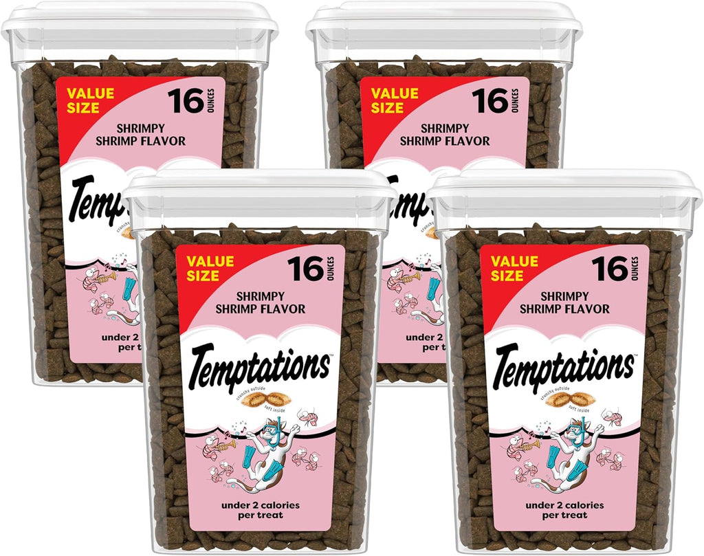 Temptations Cat Treats, Classic Crunchy and Soft Cat Treats, Shrimpy Shrimp Flavor, 16 oz. Tub - Image 15