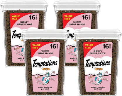 Temptations Cat Treats, Classic Crunchy and Soft Cat Treats, Shrimpy Shrimp Flavor, 16 oz. Tub - Image 15