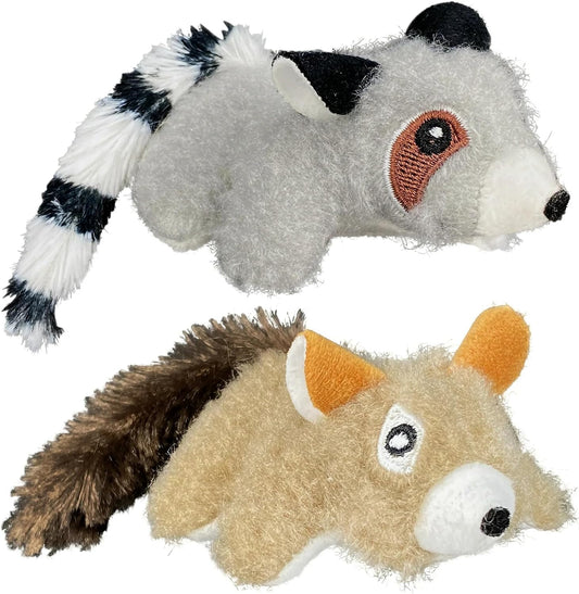 Vibrant Life lemur and squirrel cat plush toys front view