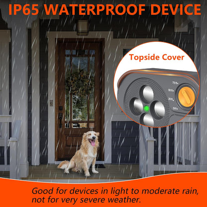 Side profile of rechargeable anti barking box