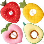 Weewooday soft fruit cat recovery collar set front view