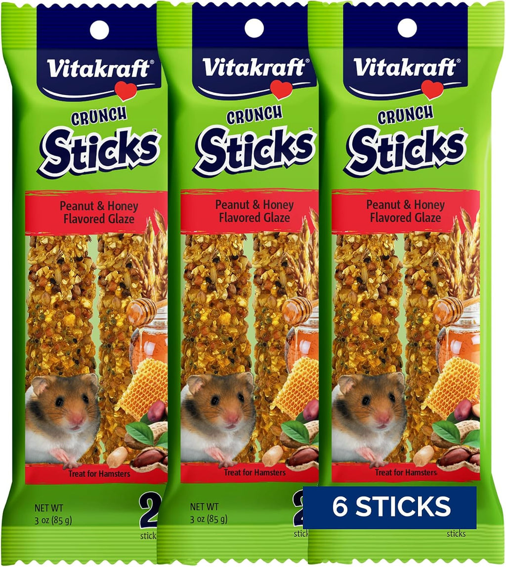 Vitakraft Crunch Sticks Hamster Treats Apple and Honey Flavor 2 Pack - Wholesome Crunchy Chew Sticks for Hamsters and Gerbils - Enrichment Chew Toy with Natural Wood Core - Image 9
